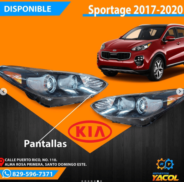 Pantalla Kia Sportage 2017-2020 | Repuestos Yacol