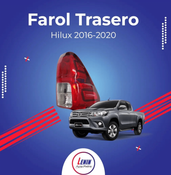 Mica Trasera Toyota Hilux 2016-2020 | Lenin Auto Parts