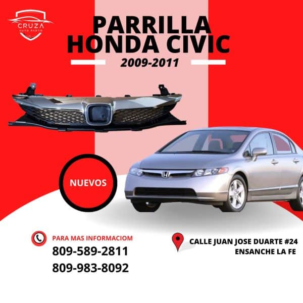 Parrilla Honda Civic 2008-2011 | Cruza Auto Parts