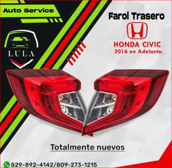 Farol Trasero Honda Civic 2016-2021 | LULA Auto Repuestos