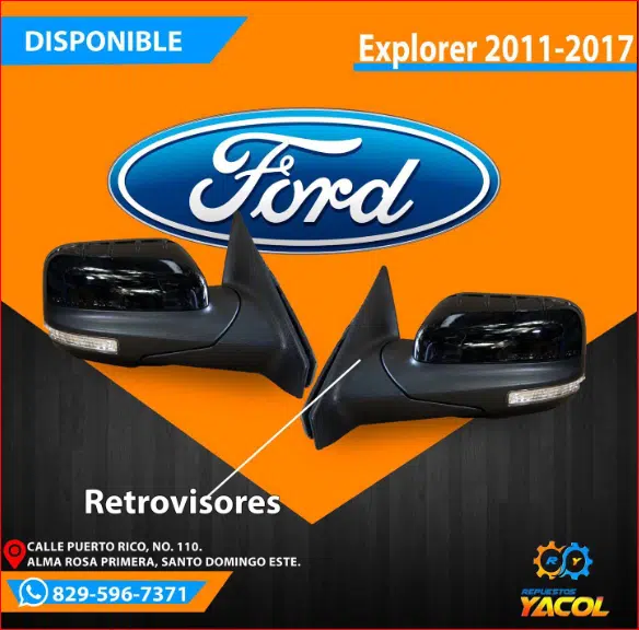 Retrovisores De Ford Explorer 2011-2017 | Repuestos Yacol