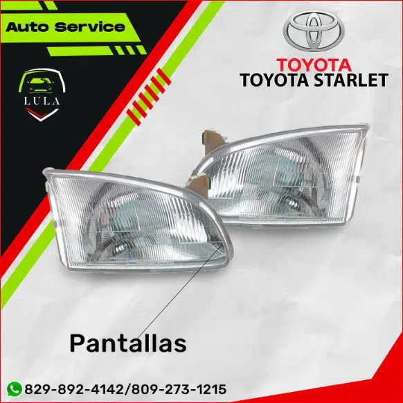 Pantalla Toyota Starlet 2000-2001 | LULA Auto Repuestos