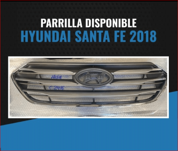 Parrilla Frontal Hyundai Santa Fe 2014-2018 | JDF Auto Parts