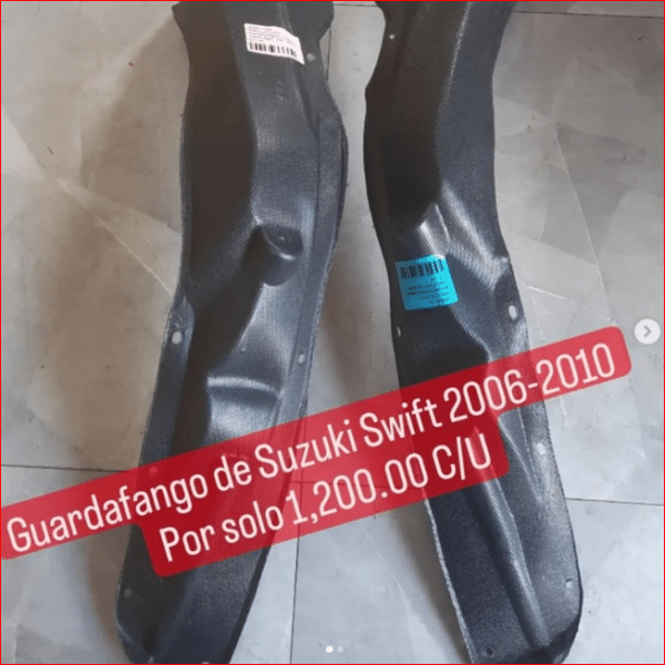 Guardafango Suzuki Swift 2006-2010 | Nelson Suzuki