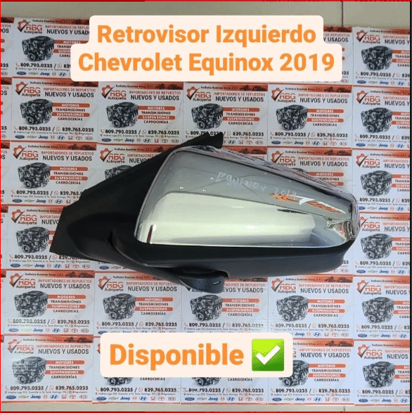 Retrovisor Izquierdo Chevrolet Equinox 2019 | RBG Autoparts