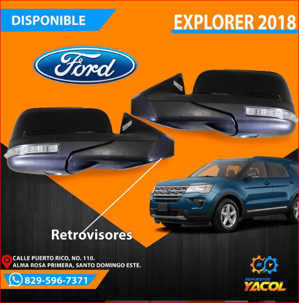 Retrovisores De Ford Explorer 2018 | Repuestos Yacol