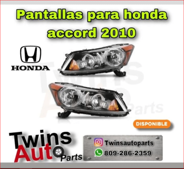 Farol Delantero Honda Accord 2007-2012 | Twins Auto Parts