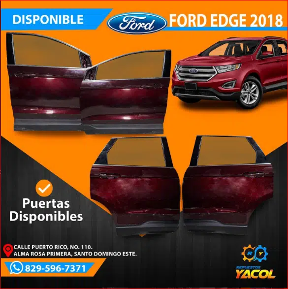 Puerta Delantera Ford Edge 2015-2019 | Repuestos Yacol