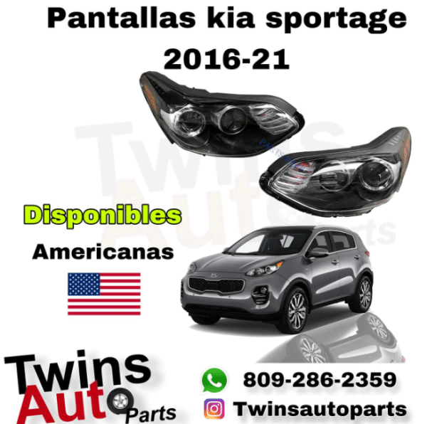 Pantalla Delantera Kia Sportage 2016-2021 | Twins Auto Parts